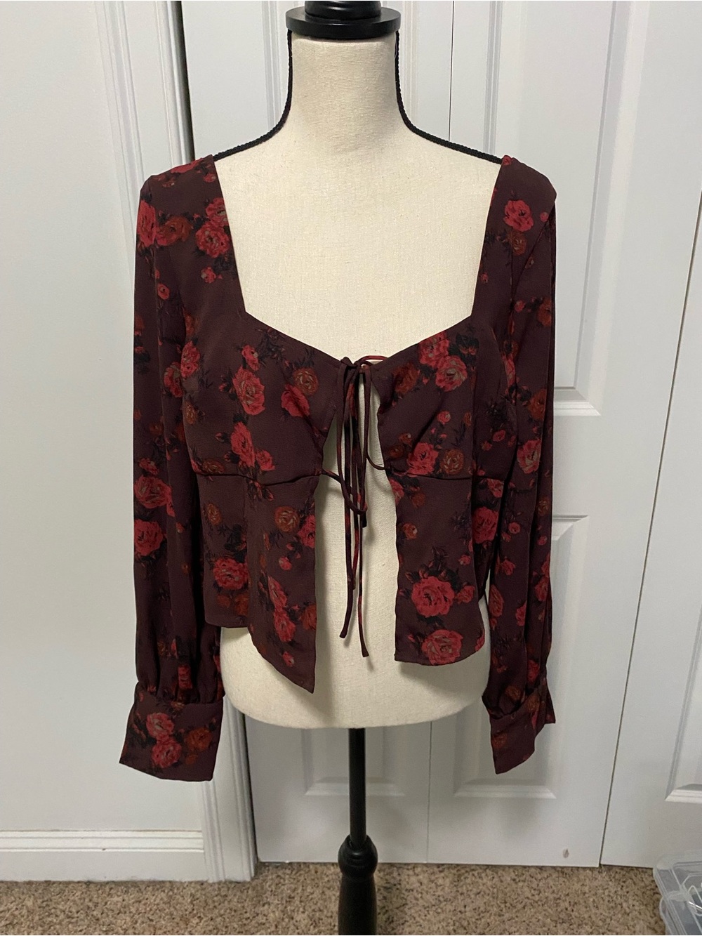Leith Floral Tie-Front Top